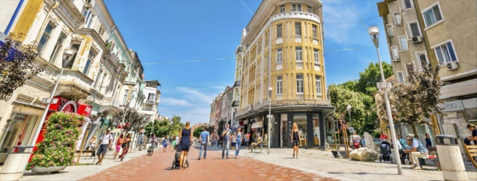 Rue commerçante piétonne de Varna